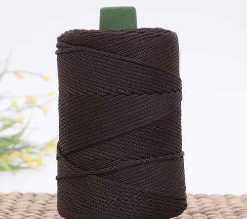 3mm Colored Cotton Cord Twisted Woven Rope Hollow Thread Craft