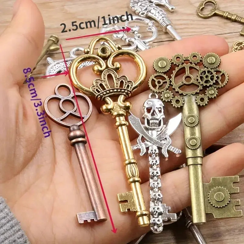 50g/pack Key Charms Bracelets Necklace Craft Metal Pendant For Jewelry
