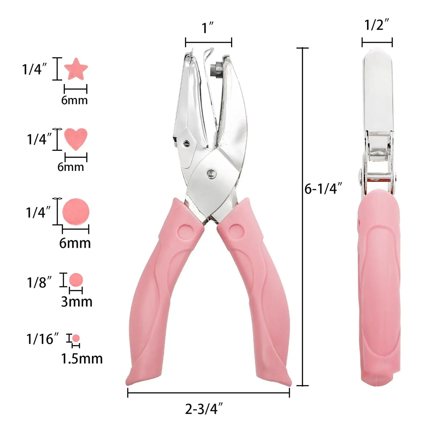 Cute Single Hole Puncher Scrapbooking Paper Punches Kawaii Star Heart
