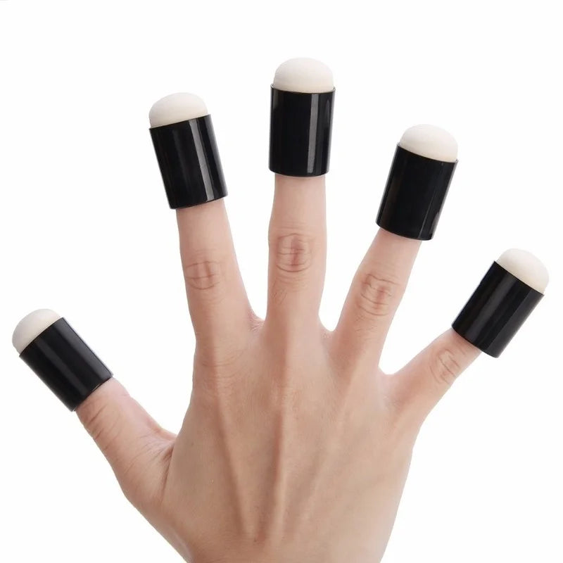 10pcs Finger Sponge Case Daubers Foam for Apply Painting Ink Stamping