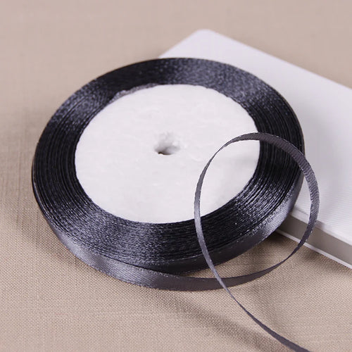 25yards/roll 6mm Satin Ribbon DIY Handmade Crafts Fabric Christmas