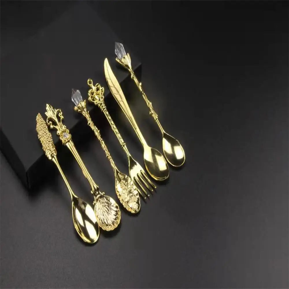6pcs Vintage Palace Coffee Spoon 6pcs Set Ice Cream Spoon Jam Spoon