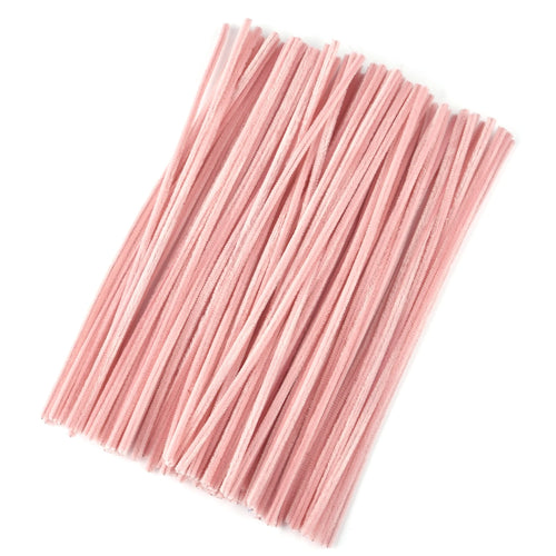 100pcs Chenille Stems Toys DIY Strips Twist Bar Anvil Wire Craft Pipe