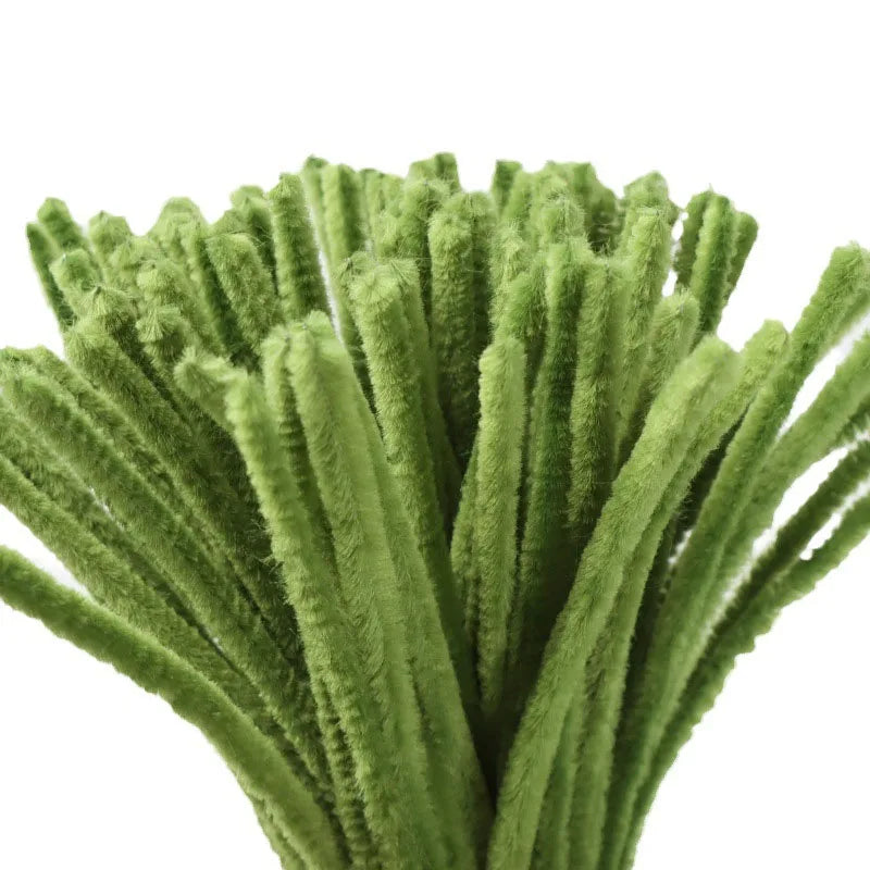 100pcs 30cm Chenille Stems Stick Cleaners Kids Educational Toys