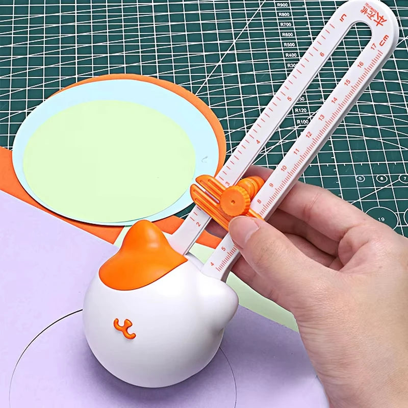 360-Degree Precision Circle Cutter - Stainless Steel Paper Trimmer For