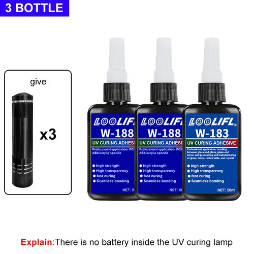 50g Crystal Resin UV Glue DIY Jewelry Making High Hardness Fast Drying