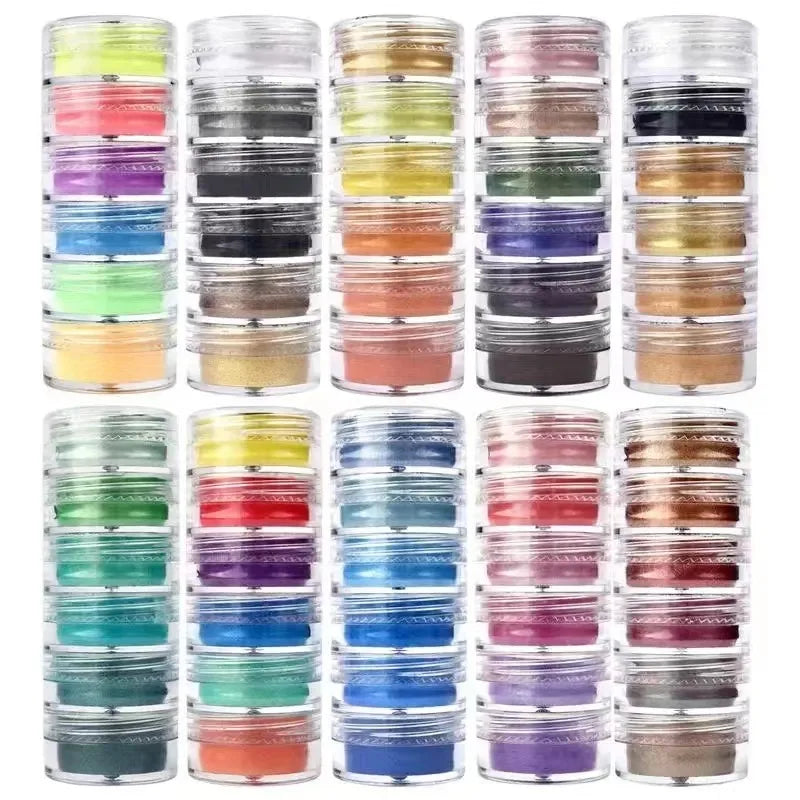 6 Colors/Set Mica Powder for Epoxy Resin Pearlescent Epoxy Resin Dye