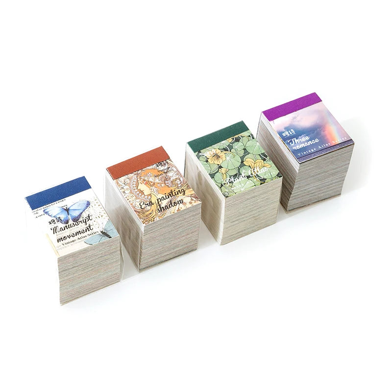JIANQI 400 pcs Craft Vintage Scrapbooking Paper Kawaii Art Junk