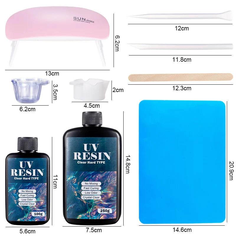 100g/250g Clear UV Resin Hard Type One Minute Ultraviolet Solar Fast