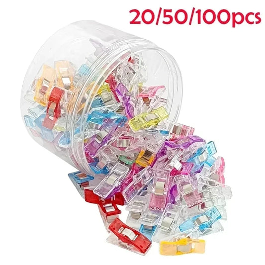 20/50/100PCs Sewing Clips Plastic DIY Crafting Crocheting Knitting