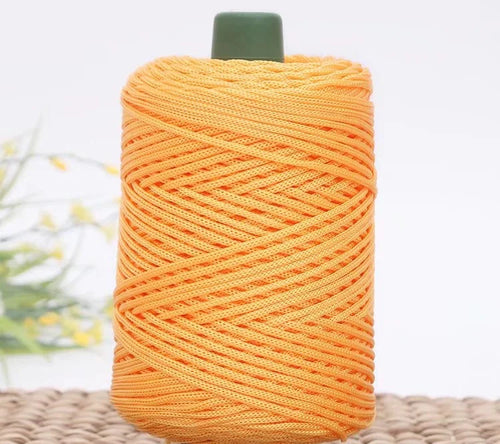 3mm Colored Cotton Cord Twisted Woven Rope Hollow Thread Craft