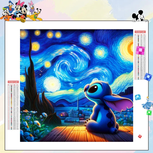 Disney Diamond Painting Cartoon Stitch Diamond Mosaic Landscape Craft