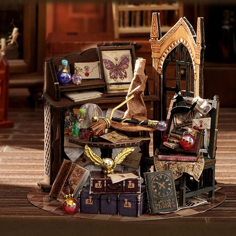 Mini DIY Kit For Doll House Making And Assembling Room Models Toys