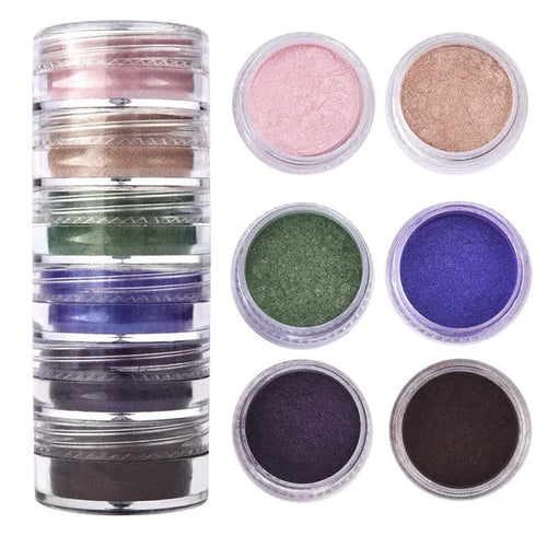 6 Colors/Set Mica Powder for Epoxy Resin Pearlescent Epoxy Resin Dye