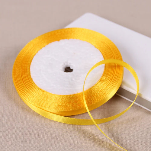 25yards/roll 6mm Satin Ribbon DIY Handmade Crafts Fabric Christmas