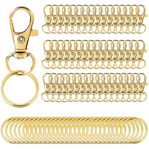 Swivel Clasps Lanyard Snap Hooks with Key Rings Key Chain Clip Hooks