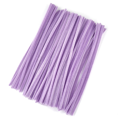 100pcs Chenille Stems Toys DIY Strips Twist Bar Anvil Wire Craft Pipe