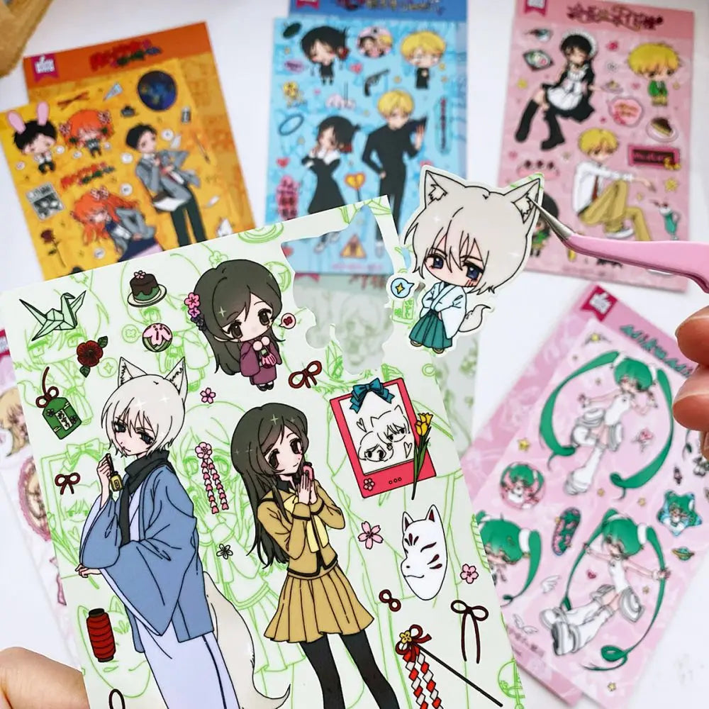 1Pc SCRAPBOOK Decorative Character STICKER Japanese Style Girl Sticker