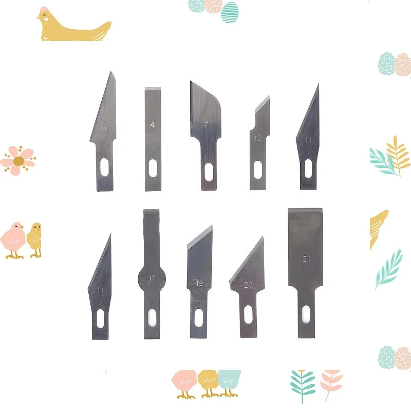13Pcs Carving Knife Craft Sculpture Paper Cutting Blade Precision