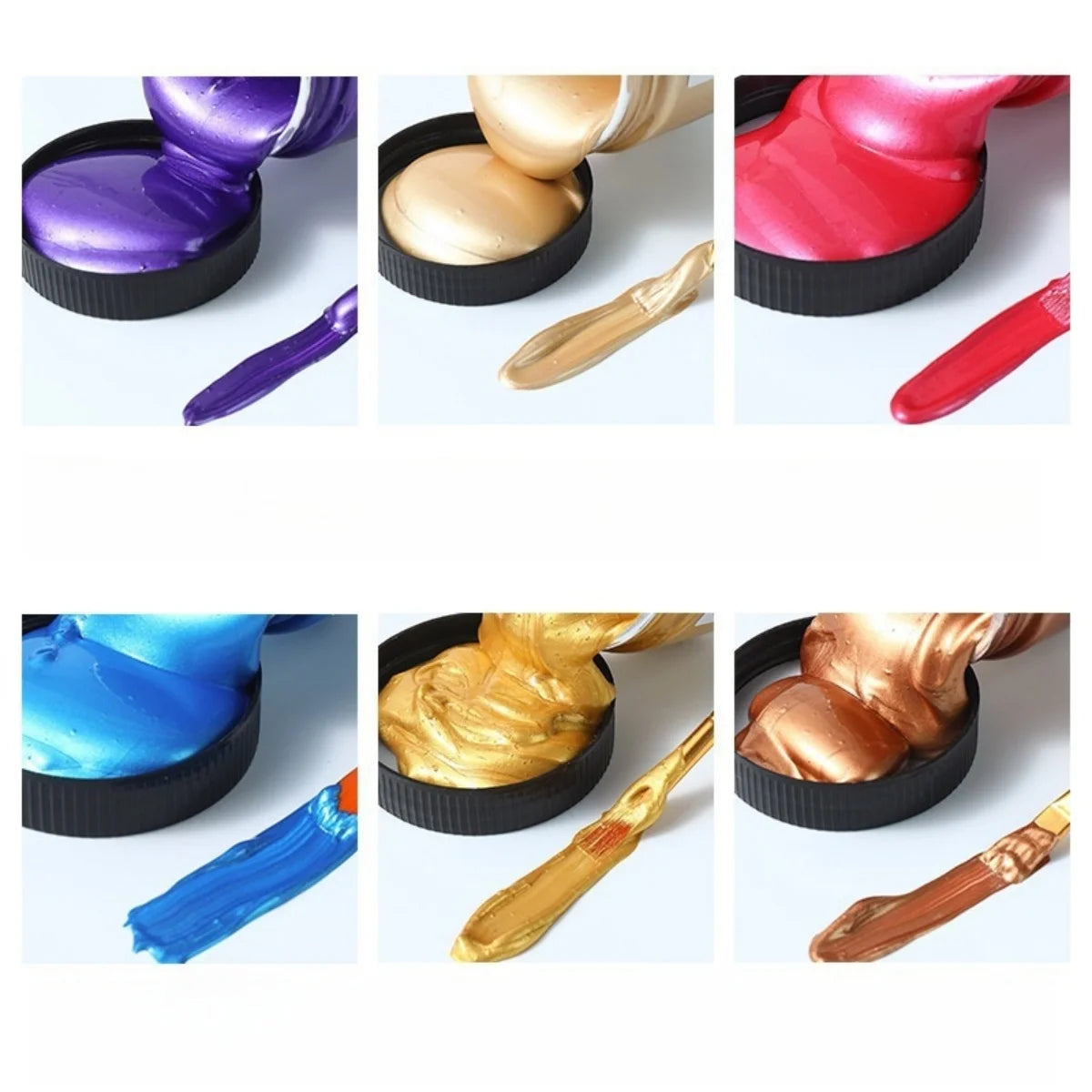100ml Matte Acrylic Paint Bundle Premium Colors Non Crack Formula for
