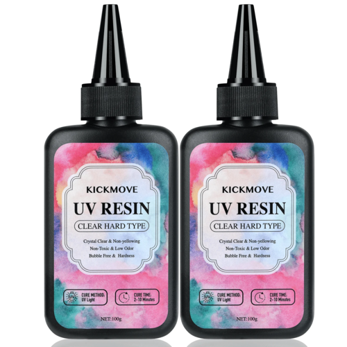 300g UV Resin Clear,Hard,Upgraded Crystal Clear Epoxy Resin Up