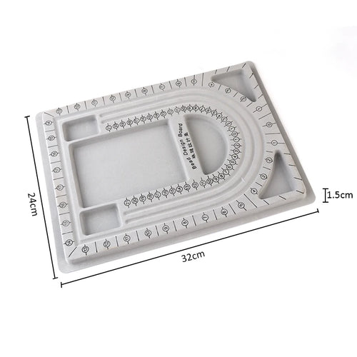 13 Styles Flockeda Bead Board For Bracelet Necklace Tray Beading