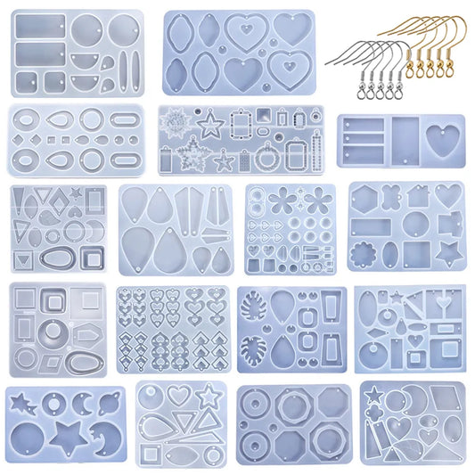 Earring Pendant Silicone Mold Epoxy Resin Jewelry Making Molds Heart