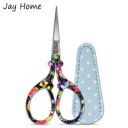 1PC Sharp Embroidery Scissors Sewing scissors with Leather Scissors