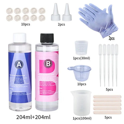 1:1 Crystal Clear Epoxy Resin Kit High Gloss & Bubbles Free Art Resin