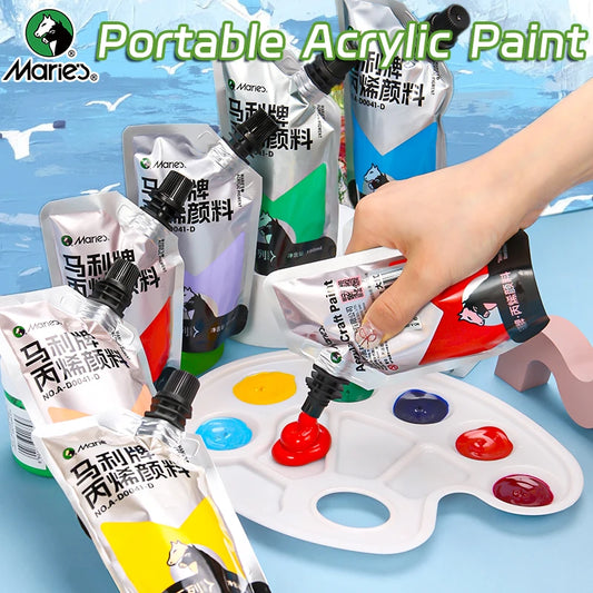 100ml Marie's Acrylic Paint,Assorted Colors,Waterproof,Pigments for
