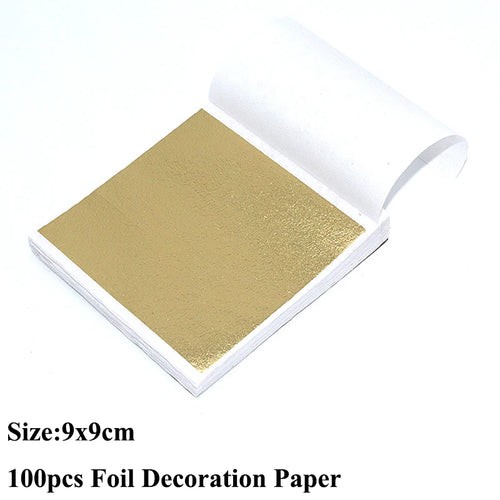 100pcs Imitation Gold Sliver Copper Foil Paper DIY Resin Candle