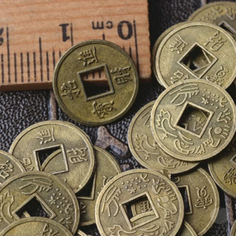 100 Pcs Antique Coins Craft Feng Shui Coins Ancient Chinese I Ching