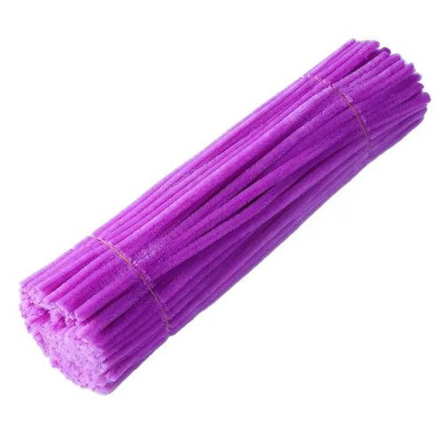 100pcs 30cm Chenille Stems Stick Cleaners Kids Educational Toys