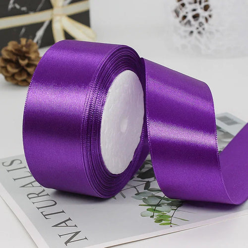22meters 6mm-40cm Satin Ribbons Crafts Bow DIY Gift Wrap Wine Red