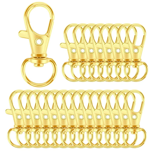 5/20/50/100Pcs Key Chain Clip Hooks Swivel Clasps Lanyard Snap Hook