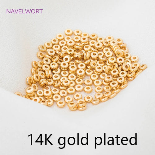 18k Gold Plated Spacer Beads For Bracelet Making,Separators For