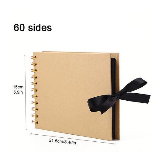 ZK20 80 Black Pages Memory Books DIY Craft Photo Albums Scrapbook