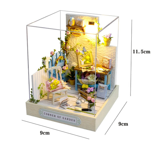 Mini Doll House DIY Small House Kit Handmade 3D Puzzle Assembly Model