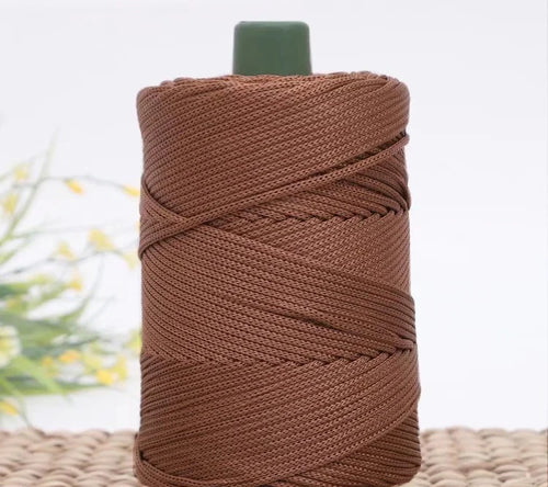 3mm Colored Cotton Cord Twisted Woven Rope Hollow Thread Craft