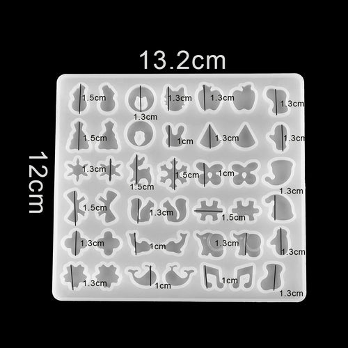 Earring Pendant Silicone Mold Epoxy Resin Jewelry Making Molds Heart