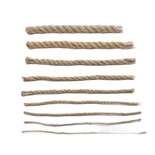 1mm-14mm Natural Jute Rope String Ribbon Crafts DIY Vintage Jute Cord