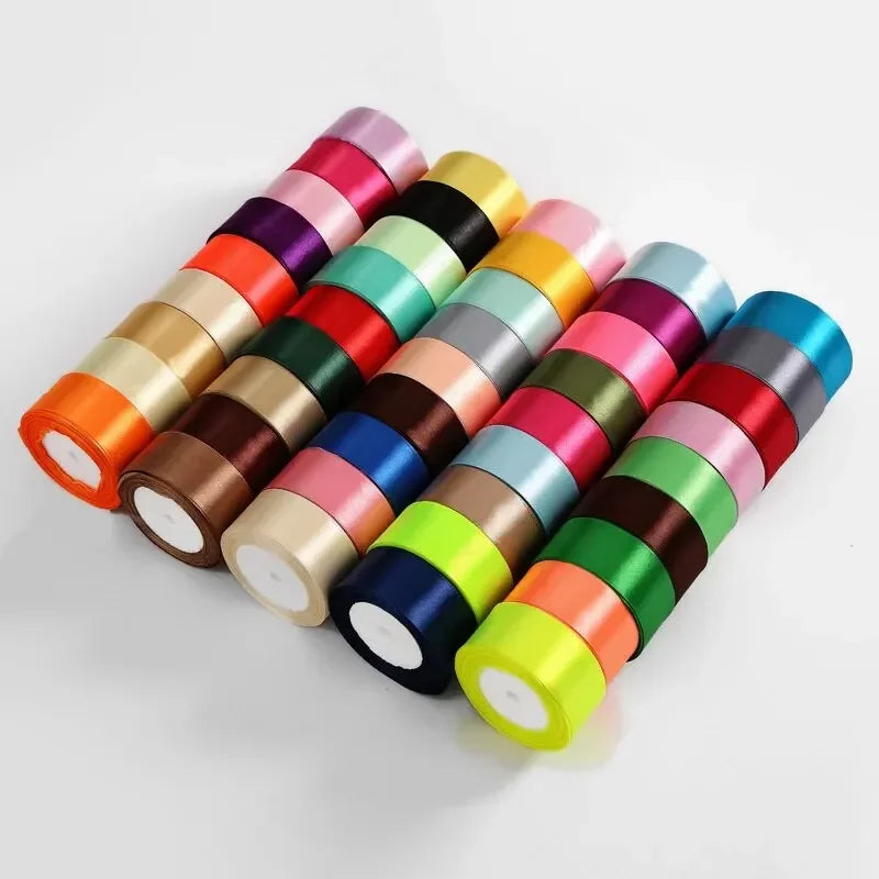 4M*22M Silk Satin Ribbons for Crafts Bow Handmade Gift Wrap Decorative
