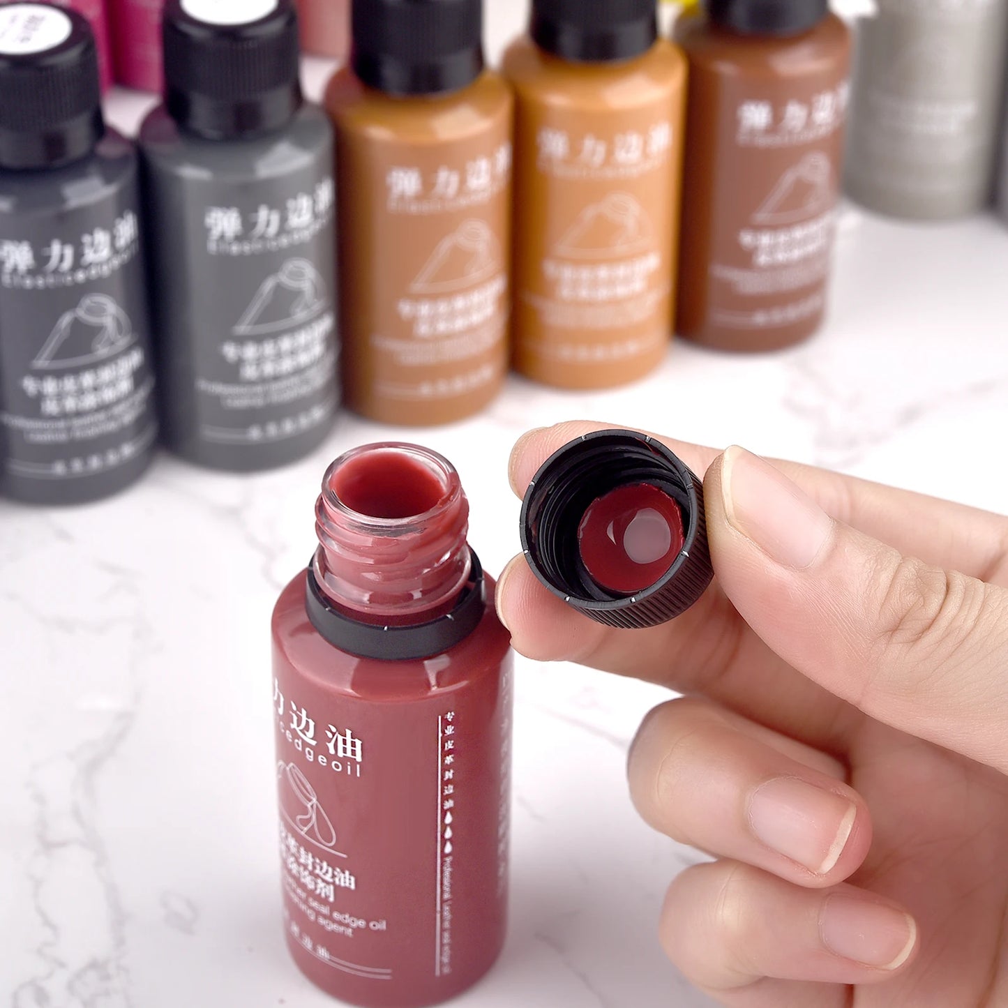 30ml Leather Edge Repair Paint Oil Dye Dressing Color Finish DIY Craft