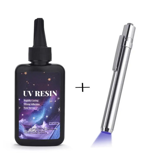 25/50g UV Resin Glue Set Clear Glue Ultraviolet Quick Drying Type With