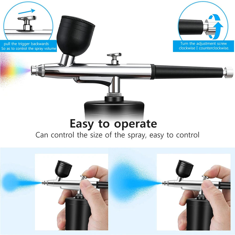 Airbrush Nail With Compressor Portable AirBrush Compressor Kit For