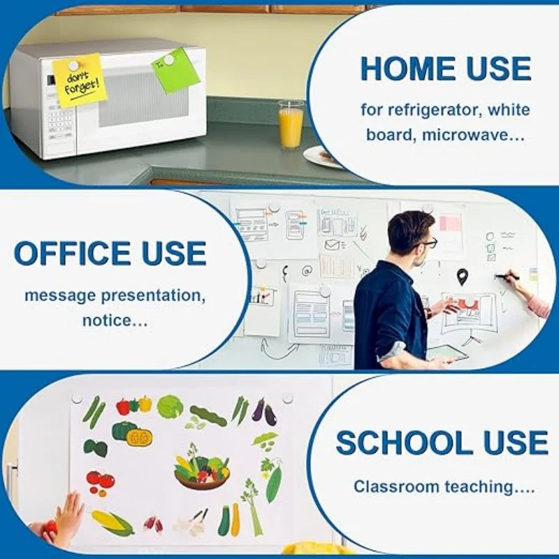 8×3mm Round Refrigerator Magnets, Small  Fridge Magnets, Office
