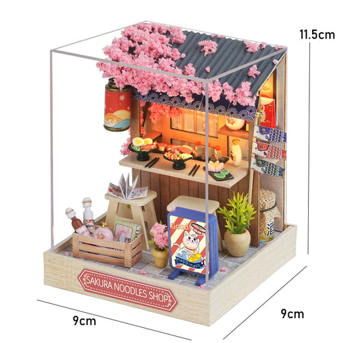 Mini Doll House DIY Small House Kit Handmade 3D Puzzle Assembly Model