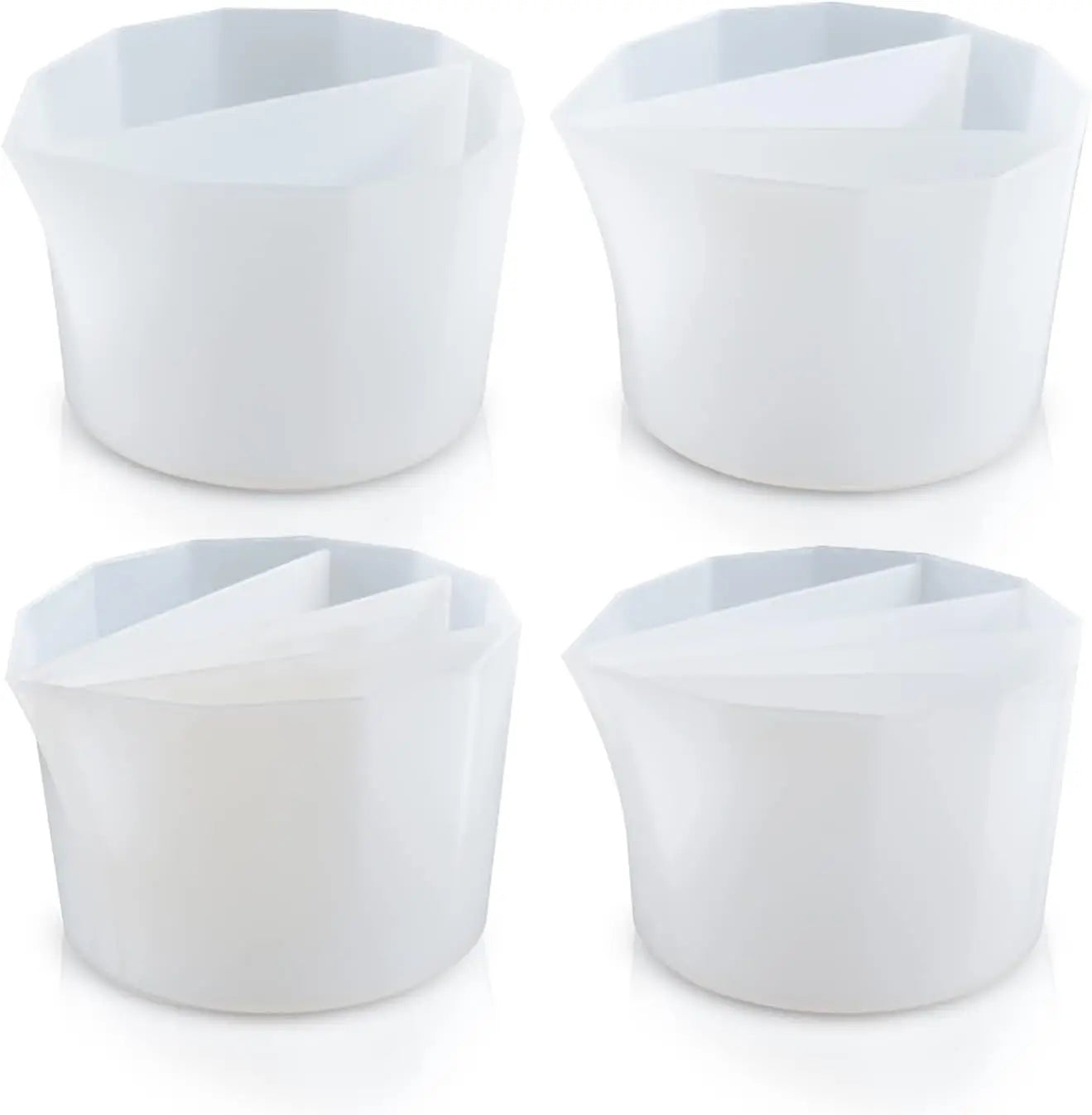 Split Cup For Paint Pouring,Reusable Fluid Art Split Cup Silicone