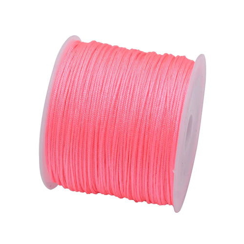 50Yds 0.8mm Crafts Nylon Cord For Jewelry Making Beading Braided Nylon
