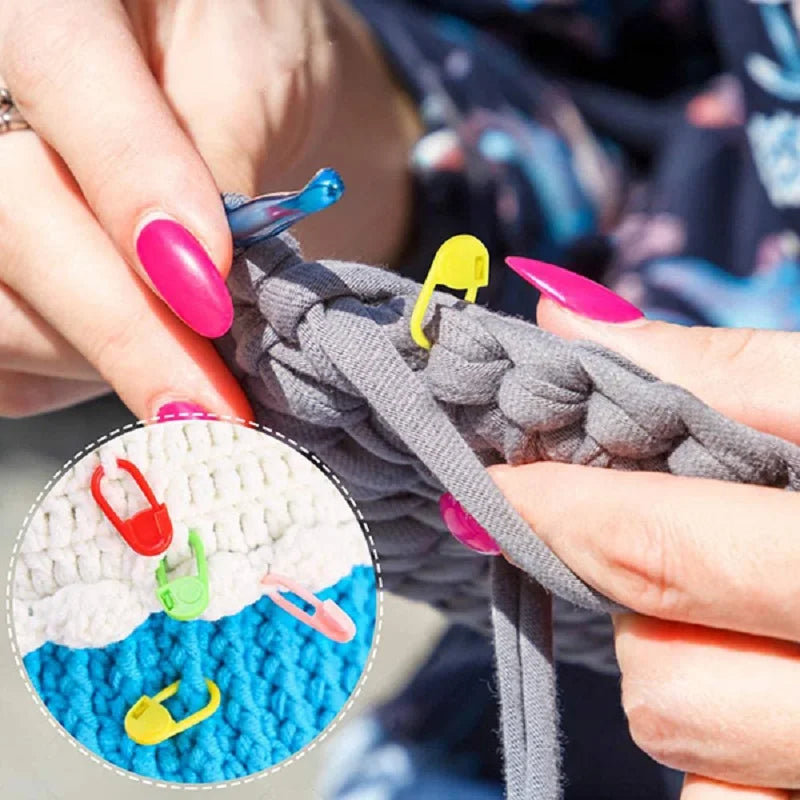 Knitting Craft Sewing Needle Tool Plastic Locking Stitch Markers